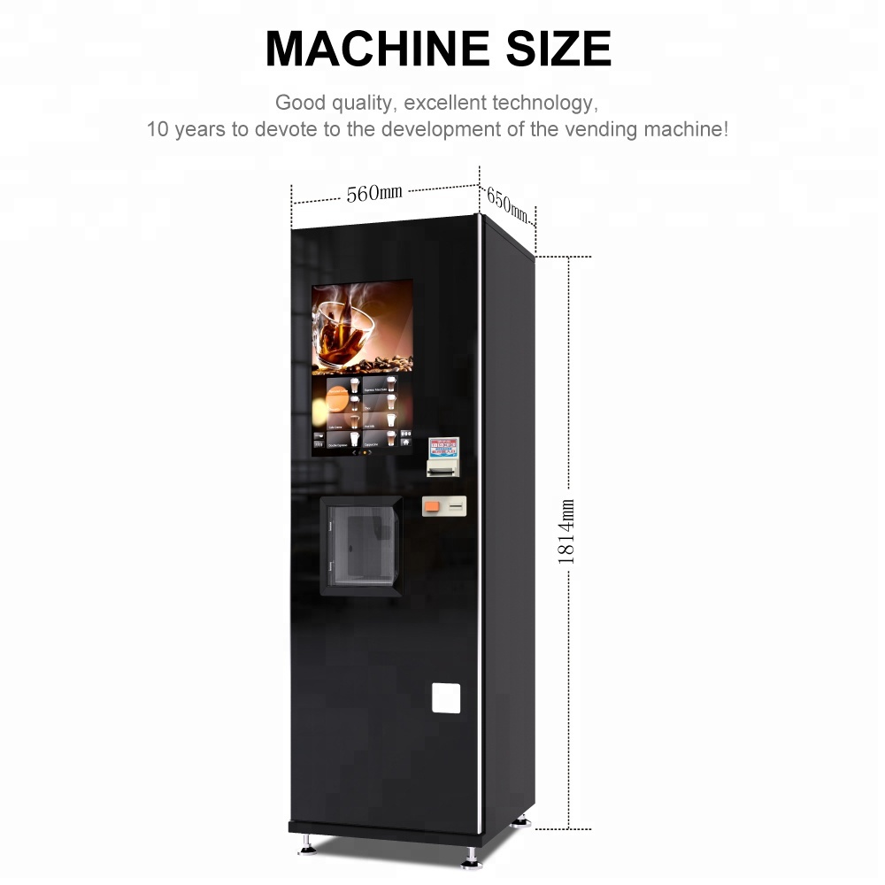 Cashless Bean To Cup Automatic Coffee Vending Machine